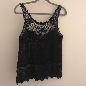 Black Tank with Detail